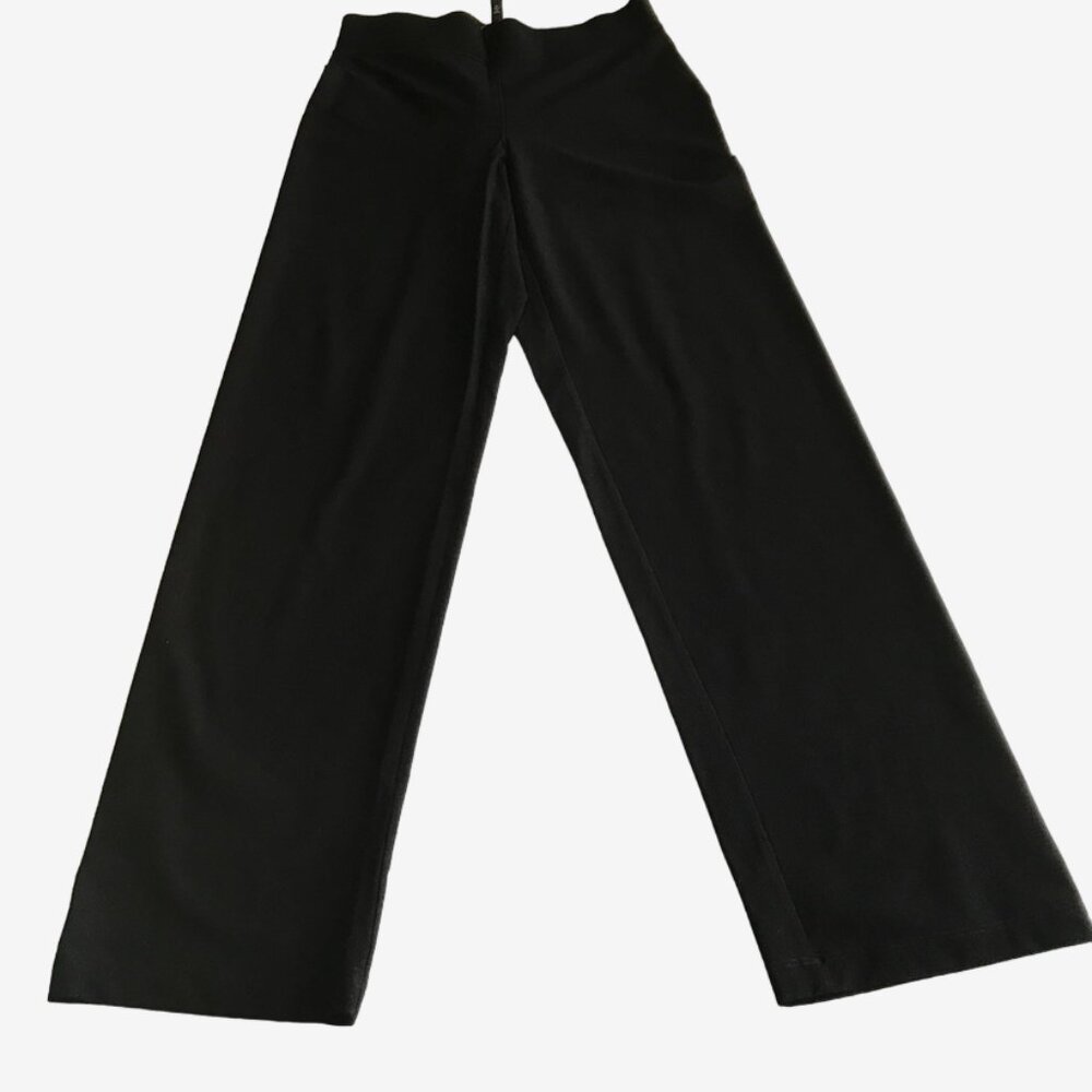 Eileen Fisher Washable Stretch Crepe Pull On Straight Leg Pants XS